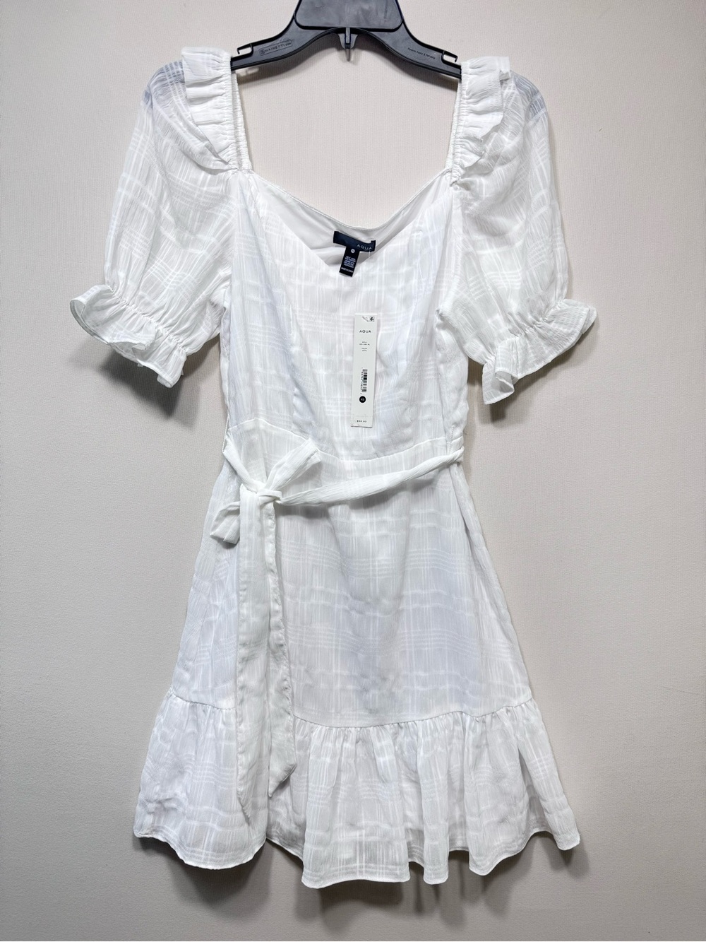 Aqua Womens Puff Sleeve Short Mini Dress size xsmall